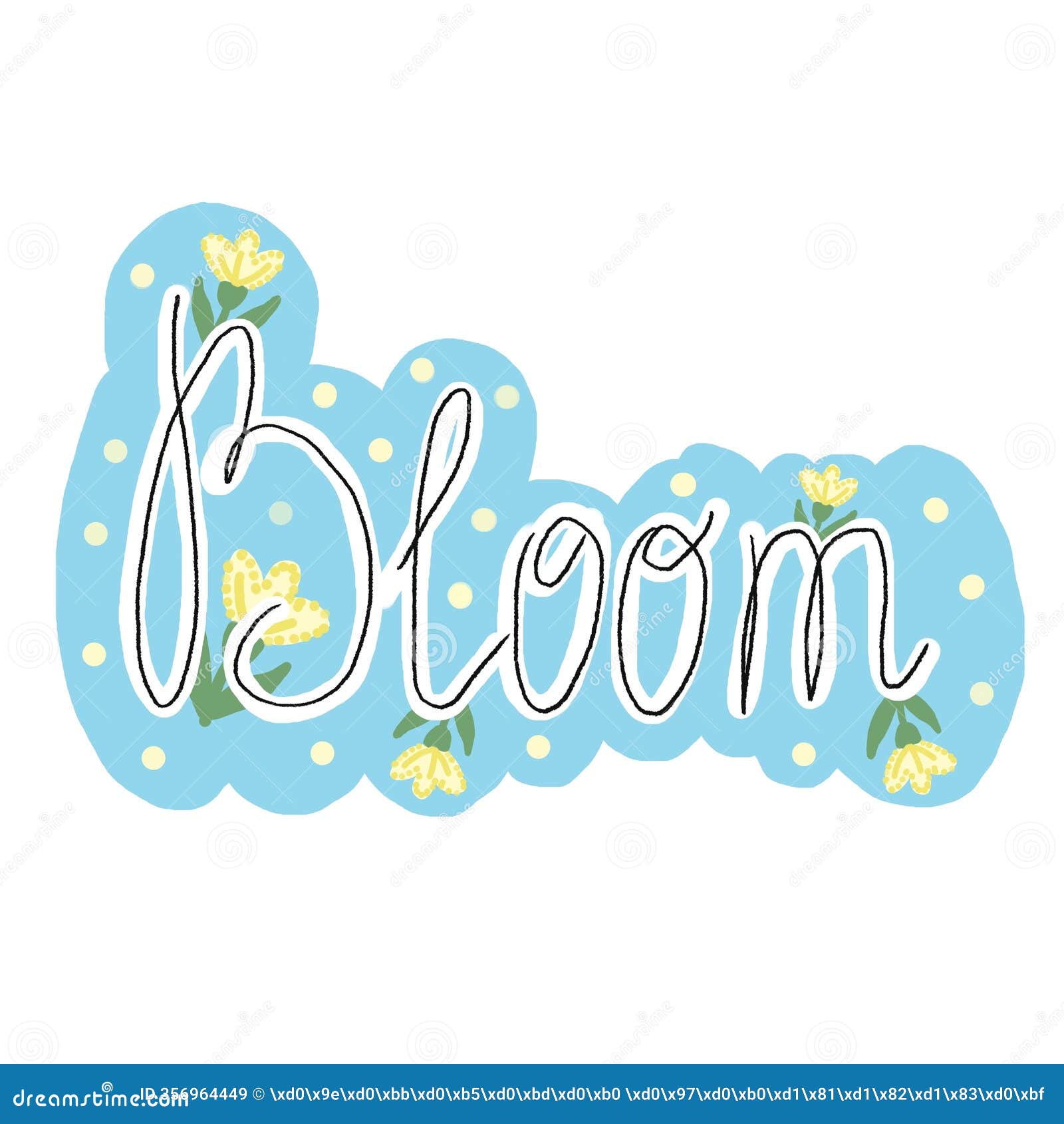 hello spring flowers leaves seasons spring colors of spring lettering hello spring inscription calligrap